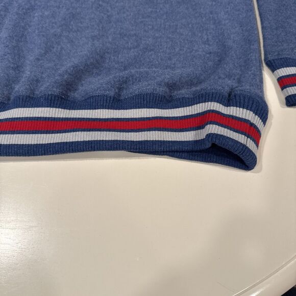 Nascar Daytona Sweatshirt Retro Applique Embroidered Crewneck Blue Soft L - Picture 3 of 8